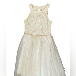 Speechless Ivory Lace and Tulle Party Dress